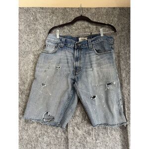 American Rag Cut Off Men's‎ Shorts36 Distressed Light Wash Grunge Denim Jeans